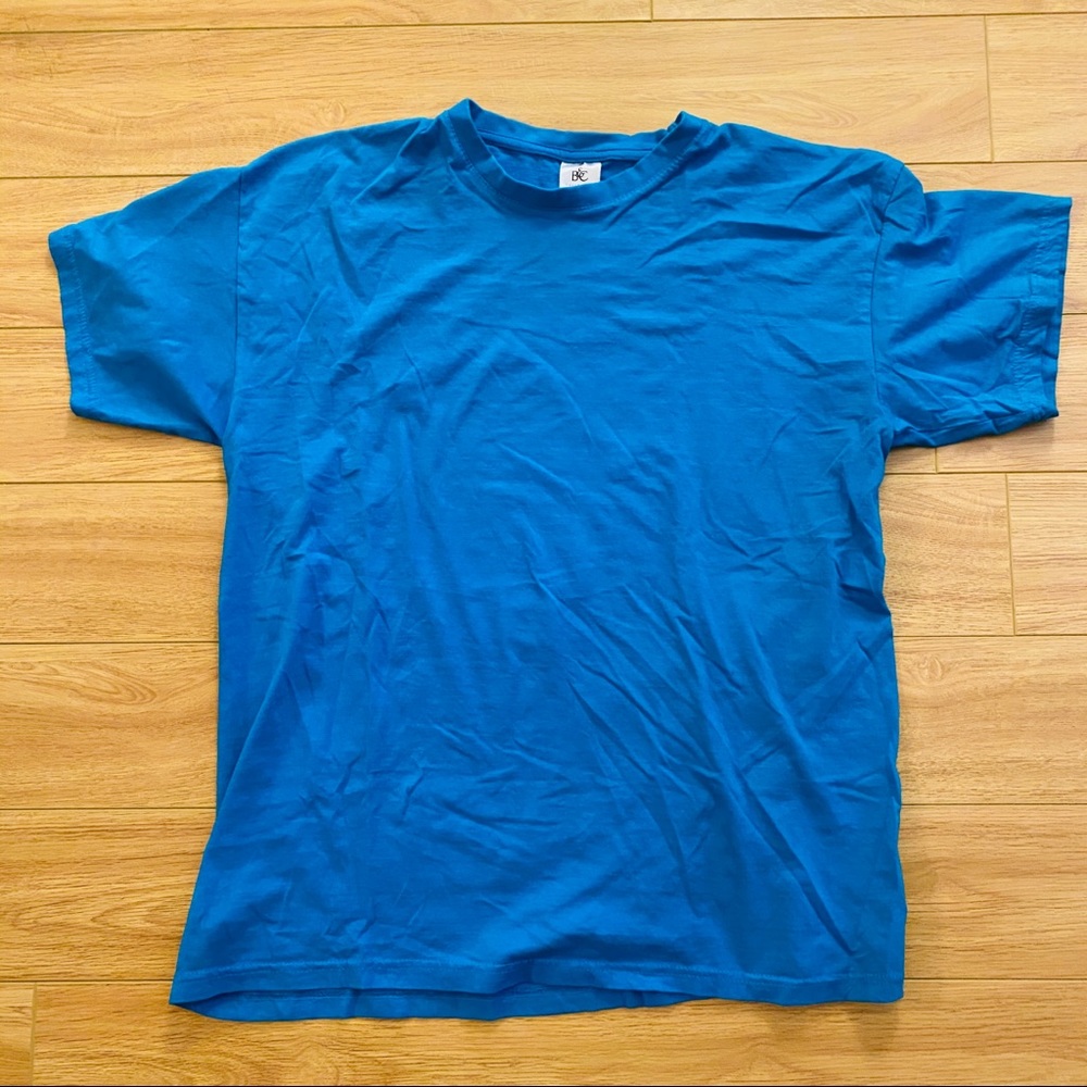 boohooMAN B&C Mens Slim Fit T-Shirt XL Neon Blue